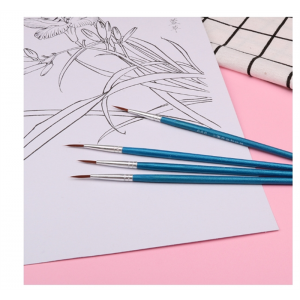 比优米勾线笔 尼龙绘画描边笔美 甲笔水分水彩笔油画笔细美术用品