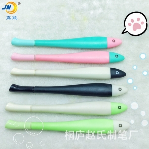 硅胶签字笔造型笔咸鱼中性笔卡通可爱学生礼品笔可定logo源头厂家