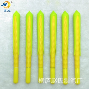 卡通可爱仿真玉米中性笔学生签字笔造型笔礼品笔可定logo源头厂家
