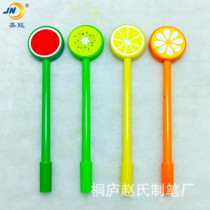 创意水果造型笔签字笔中性笔卡通学生礼品笔可定logo源头厂家