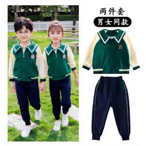 幼儿园园服春夏新款中小学生学院风校服班服儿童海军风套装教师服
