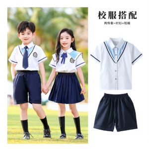 中小学生夏季校服儿童学院风英伦风班服幼儿园园服毕业照服合唱服