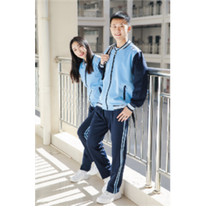 春秋季两色中小学高中生大学生校服外套裤子班服套装学校校服