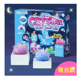 小学生夜光水晶种植DIY晶体模型生长结晶实验套装儿童益智玩具