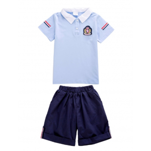短袖套装学院风小学生校服儿童班服大班毕业照服装幼儿园园服夏季