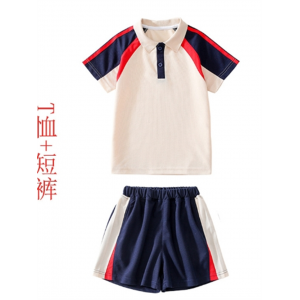 校服儿童春夏同款米色一年级班服四件套幼儿园园服六一毕业表演服