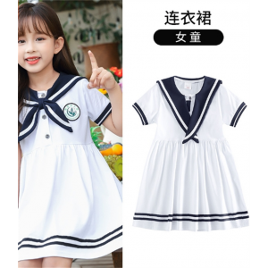 海军风班服大班毕业照服装幼儿园园服学院风两件套夏季校服男女童