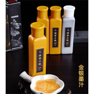 对联金墨汁 120g瓶装毛笔书法用品批发金银墨汁墨水 厂家画者写