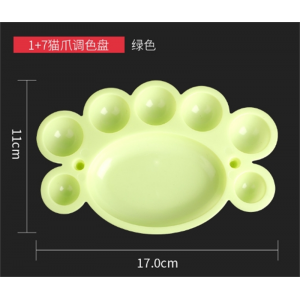 调色盘儿童绘画美术颜料盘调色板国画调色梅花盘