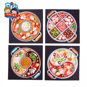 新年火锅儿童手工diy制作材料包幼儿园创意美术材料绘画涂鸦