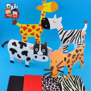 动物3D立体粘贴画幼儿园手工制作DIY材料儿童创意玩具热卖