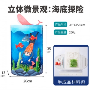 立体微景观手工DIY儿童创意美术绘画益智玩具制作材料包幼儿