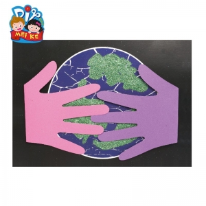 地球日手工diy创意贴画 幼儿园儿童美术粘贴手工画材料包制作diy