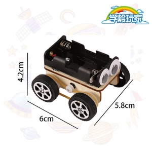 科技小制作DIY四驱小车 学生创意手工拼装小发明益智科教玩具