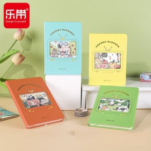 创意b6笔记本子高颜值加厚手帐本批发镂空精装本可爱记事本小学生