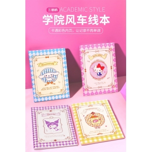 活动三丽鸥B5车线本学生横线A5本子卡通可爱笔记本文具 记事本