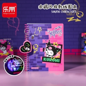投影线圈本高颜值三丽鸥笔记本本子厚本批发小学生记事本可爱卡通