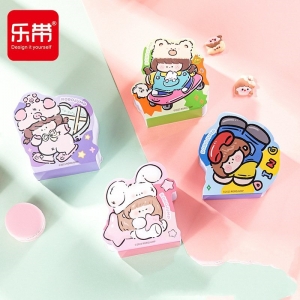 手帐便签纸无粘性素材纸立体便签本可爱卡通异形纸砖手账便签