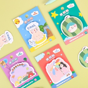 可爱迷你笔记本本子胶装本批发空白页卡通A7现货创意本子高颜值