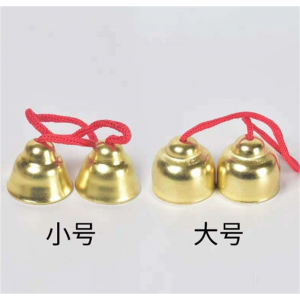 带柄碰钟奥尔夫打击乐器纯铜碰铃早教音乐器材厂家直供木柄碰钟