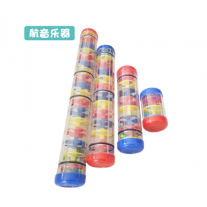 儿童早教雨声器奥尔夫乐器彩虹沙漏雨声筒幼儿园表演伴奏乐器