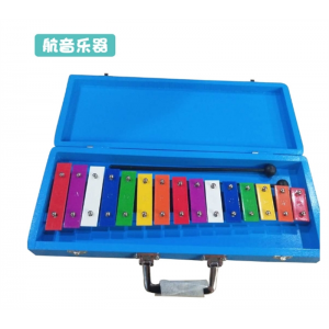 新品儿童15音铝板琴智力开发教具 音乐互动玩具手敲琴打琴