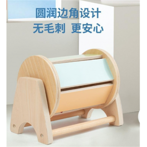 梭利木制圆球抽屉目标盒儿童启蒙早教智力投币盒教具益智玩具