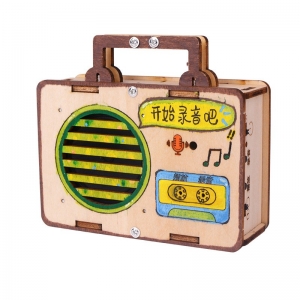 科技小制作儿童录音机科学实验科教教具steam小学生手工拼装玩具