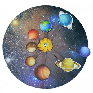 科学小实验 DIY幼儿园玩教具科学区材料 太阳系八大行星模型