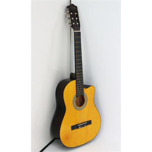 椴木单板39寸民谣吉他哑光缺角古典吉他练习琴批发guitar