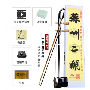 灵岩二胡 5102民族乐器初学入门儿童老人胡琴批发赠配件 苏州二胡