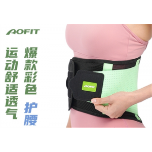 运动护腰定制尺寸LOGO透气护腰带腰椎间盘束腹健身跑步篮球收腰带