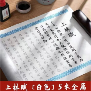 上林赋全篇5米长卷 钢笔式毛笔小楷临摹仿古白色书法宣纸抖音同款