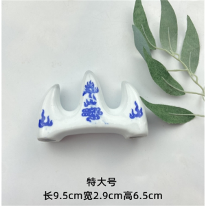 景德镇陶瓷笔山笔架笔搁 大中小号山形书法学生练习毛笔摆件笔搁
