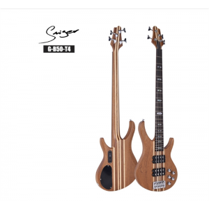 四弦吉他电贝司 实木拼接bass G-B50-T4 沙比利枫木24品贝斯 G-B50-T4