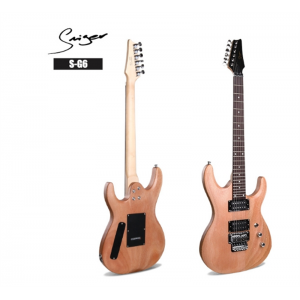 实心电吉他玫瑰木24品 S-G6桃花芯琴体枫木 双摇电吉他