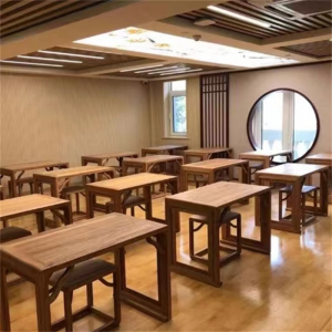 实木培训班课桌椅书法桌临摹桌学校家具按需厂家教师桌国学桌