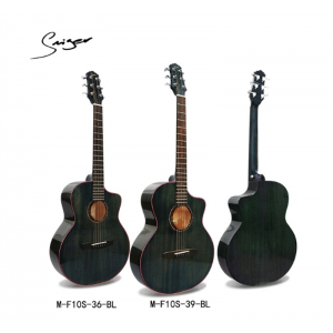 36寸单板小吉他 M-F10S 桃花芯面单仿古色 孩子儿童进阶用琴 乐器M-F10S-36-TBL
