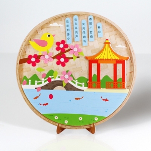 厂家直销儿童不织布寓言贴画幼儿园古诗词手工DIY制作粘贴画唐诗