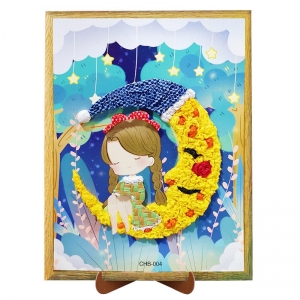 儿童搓纸揉纸画创意DIY人物节日礼物幼儿园手工制作材料包粘贴画