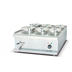 杰冠EH-6D六头圆盆保温汤池EH-4D四盆EH-2D两盆商用不锈钢薯条
