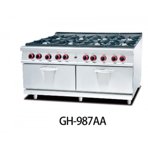 商用杰冠GH-987AA不锈钢商用787AA立式燃气八头煲仔炉连焗炉