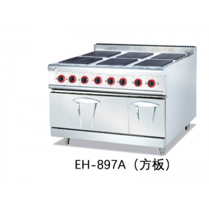 商用杰冠EH-897A立式电热六头煮食炉连焗炉797B方板圆板商用
