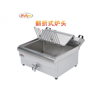 杰冠单缸单筛台式电炸炉DF-35L商用大容量不锈钢油炸锅炸鸡油条机