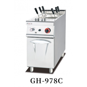 商用杰冠GH-978C立式燃气煮面机连柜座不锈钢778C六头意粉炉