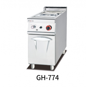 杰冠GH-974立式燃气保温汤池连柜座GH-774商用汤料锅不锈钢液化气