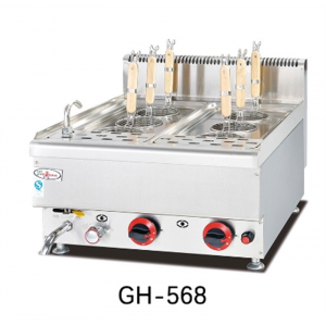 商用杰冠GH-568台式燃气煮面炉548商用不锈钢6头意粉麻辣烫机