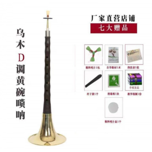 红木黑檀木乌木唢呐乐器全套初学者成人入门D调民族中号吹奏喇叭