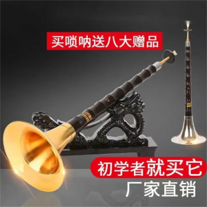 演奏乌木黑檀木红木唢呐乐器全套初学者专业入门d调喇叭D调民族