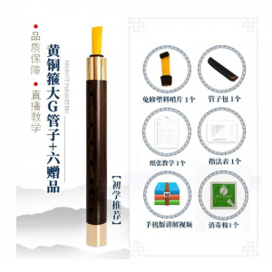 王家彪管子乐器初学者成人笛子管乐民族乐笛专业演奏乌木催泪管子